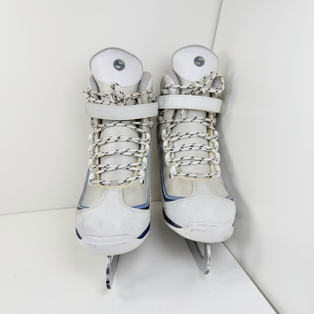 Jackson Softec Ice Skates Women's Size 8 White Blue Figure Recreational - Picture 7 of 16